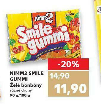 Kaufland Nimm2 smile gummi nabídka