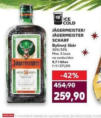 Kaufland Jägermeister nabídka