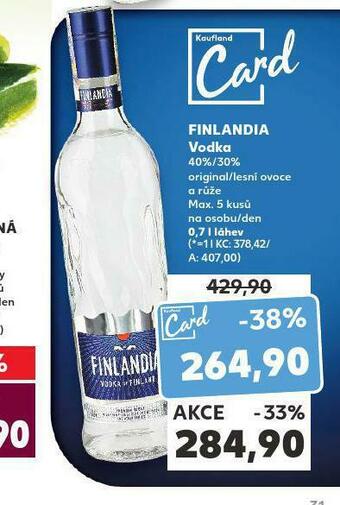 Kaufland Finlandia vodka nabídka