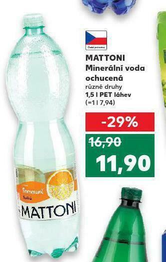 Kaufland Mattoni ochucená nabídka