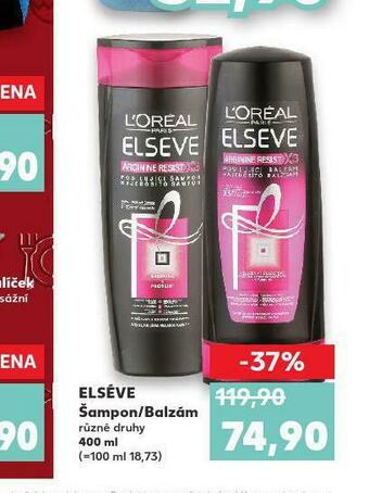 Kaufland Loreal elseve šampon, balzám nabídka