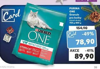 Kaufland Purina one granule pro kočky nabídka