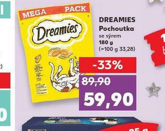 Kaufland Dreamies pochoutka pro kočky nabídka