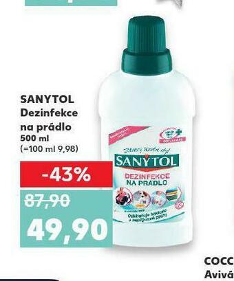 Kaufland Sanytol dezinfekce na prádlo nabídka