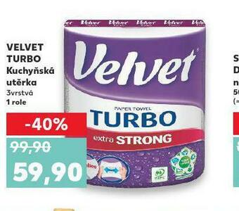 Kaufland Velvet turbo kuchyňská utěrka nabídka