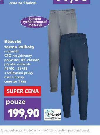 Kaufland Bežecké termo kalhoty nabídka