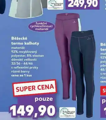 Kaufland Bežecké termo kalhoty nabídka