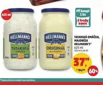 Penny Market Hellman´s tatarská omáčka, majonéza nabídka