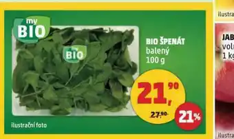 Penny Market Bio špenát nabídka