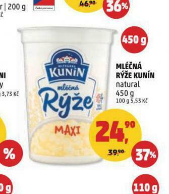 Penny Market Mléčná rýže kunín nabídka