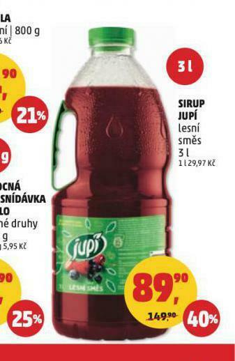 Penny Market Sirup jupí nabídka