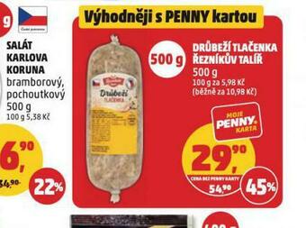 Penny Market Drůbeží tlačenka nabídka