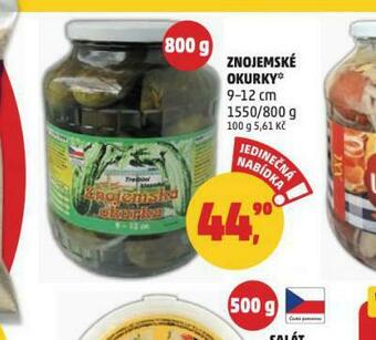 Penny Market Znojemské okurky nabídka