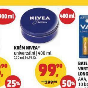 Penny Market Nivea krém nabídka