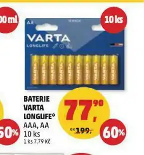 Penny Market Baterie varta long life nabídka