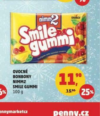 Penny Market Ovocné bonbony nimm2 smile gummi nabídka