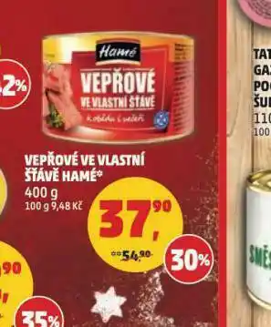 Penny Market Hamé vepřové maso ve vlastní šťávě nabídka