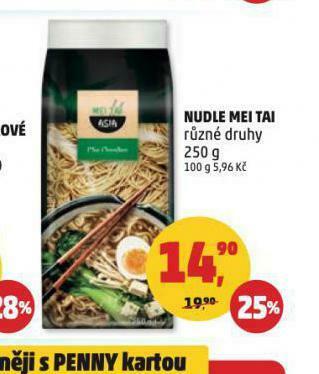 Penny Market Nudle mei tai nabídka