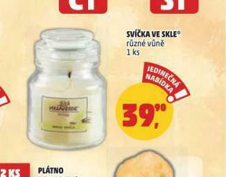 Penny Market Svíčka ve skle nabídka
