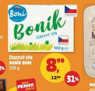 Penny Market Boník čerstvý sýr nabídka
