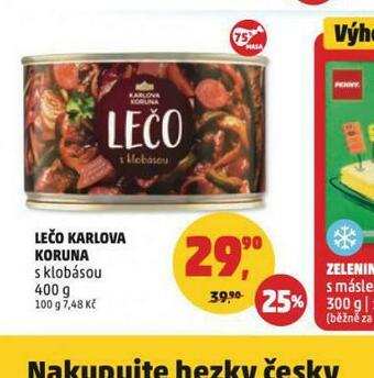 Penny Market Lečo karlova koruna nabídka