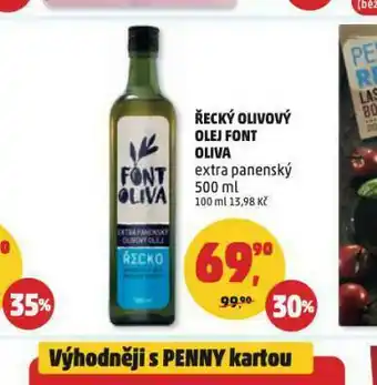 Penny Market Řecký olivový olej font oliva nabídka