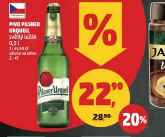 Penny Market Pivo pilsner urquell nabídka