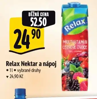 Albert Relax Nektar a nápoj nabídka