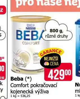 Teta Beba comfort pokračovací kojenecká výživa nabídka