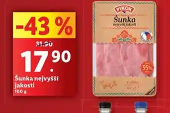 Lidl Šunka nejvyšší jakosti nabídka