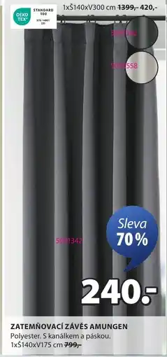 JYSK Zatemňovací závěs amungen nabídka