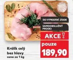Kaufland Králík celý bez hlavy nabídka