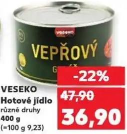 Kaufland VESEKO Hotové jídlo nabídka