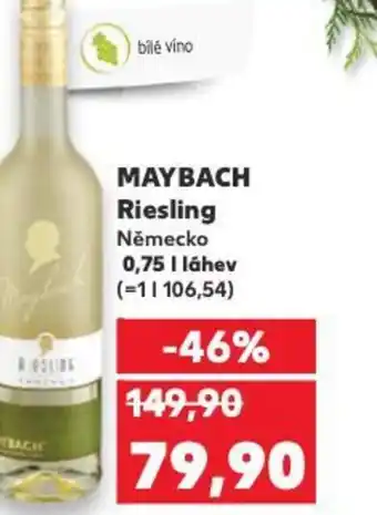 Kaufland MAYBACH Riesling nabídka