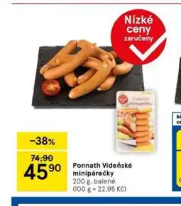 Tesco Vídeňské minipárečky nabídka