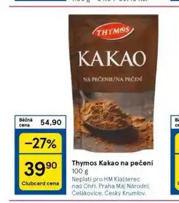 Thymos kakao na pečení