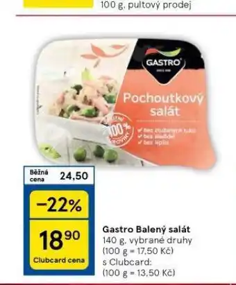 Tesco Gastro balený salát nabídka