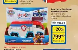 Tesco Paw patrol pup squad hlídkové vozidlo nabídka