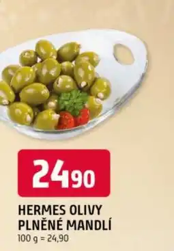 Trefa Hermes olivy plněné mandlí nabídka