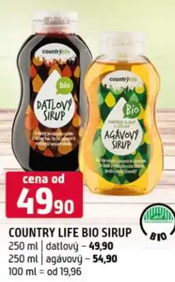 Terno COUNTRY LIFE Bio sirup nabídka
