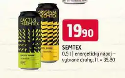 Terno Semtex energy drink nabídka