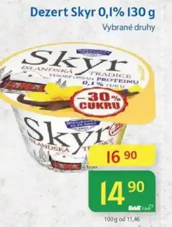 Kubík potraviny Dezert Skyr 0,1% nabídka