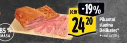 Albert Pikantní slanina Delikates nabídka