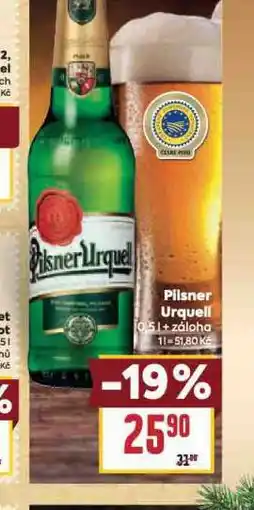 Billa Pivo pilsner urquell nabídka