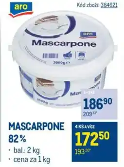Makro Mascarpone 82% nabídka
