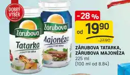 Flop ZÁRUBOVA Tatarka, zárubova majonéza nabídka