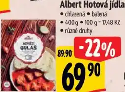 Albert Albert Hotová jídla nabídka