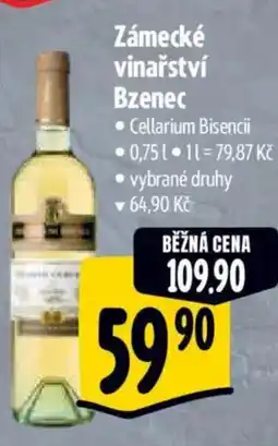 Albert Zámecké vinařství Bzenec nabídka