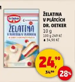 Penny Market Želatina v plátcích dr. oetker nabídka
