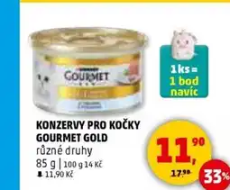 Penny Market Konzervy pro kočky gourmet gold nabídka